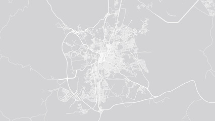 Urban vector city map of Ta'if, Saudi Arabia, Middle East