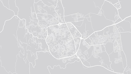 Urban vector city map of Abha, Saudi Arabia, Middle East