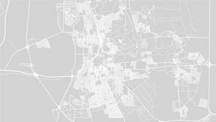 Urban vector city map of Al Hofuf, Saudi Arabia, Middle East