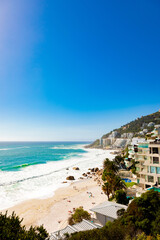 view of Clifton Beach and  appartments in Cape Town South Afric