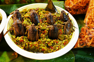 Thai style Chili paste with pimp.   