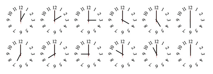 set of clock