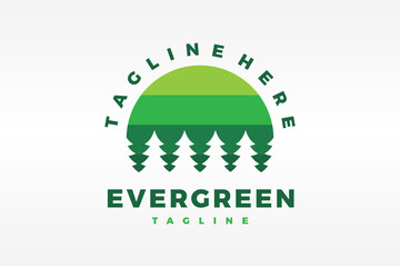 Fototapeta premium evergreen tree logo