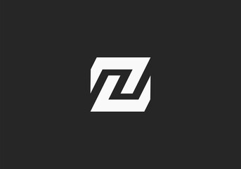 Obraz premium Initial Letter Z Modern Line Logo, Initial Letter Logo For Company Name, Alphabet Logo Template Ready For Use, Modern Initial Logo 