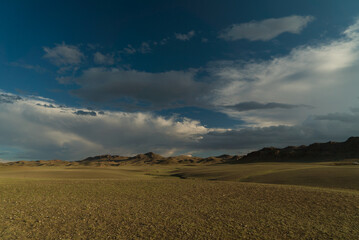 Fototapeta na wymiar mountain plateau in Mongolia aerial view