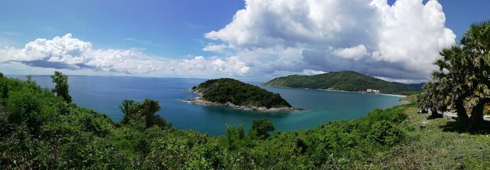 tropical island in the sea