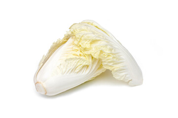Chinese cabbage on white background.