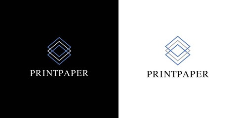 Modern and professional logo print paper