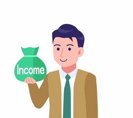 緑のネクタイの男性