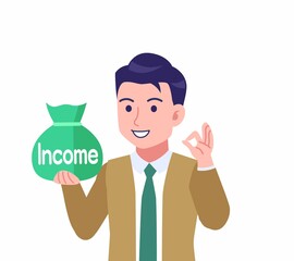 緑のネクタイの男性