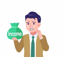 緑のネクタイの男性