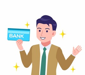 緑のネクタイの男性