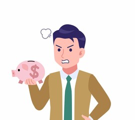 緑のネクタイの男性