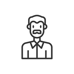 People Icon Man Vector Illustration