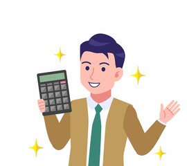 緑のネクタイの男性