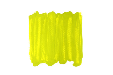 Fototapeta premium Light green watercolor stripes or brush on white background,Abstract Light green color 