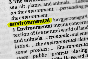 Highlighted word environmental concept and meaning