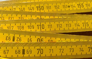 yellow measuring tape