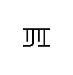 IJTI initial letters monogram of the company name. IJTI company logo on white background.
