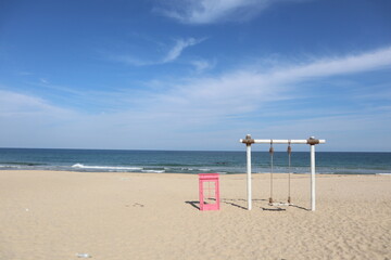 beach chair on a beach