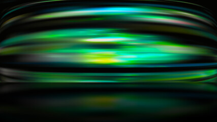Green abstract motion blur background. Horror pattern with color lines. Different shades and...