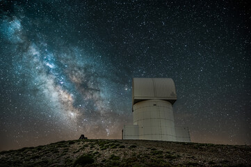 Astronomical observatory under the stars