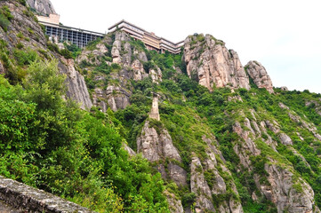 Fototapeta premium Montserrat mountains near Barcelona, Spain 