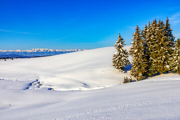 Amazing sunrise in Belmeken, Rila Mountains, Bulgaria
