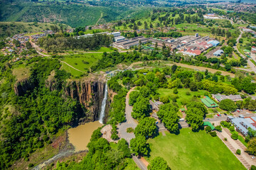 Aerial View of Howick Falls in KwaZulu-Natal South Africa