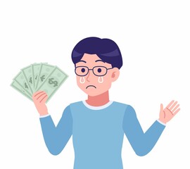 メガネを掛けた若い男性