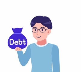 メガネを掛けた若い男性