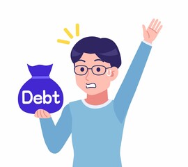 メガネを掛けた若い男性