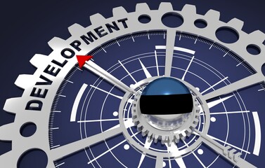 Global business and economic solutions concept. 3D illustration