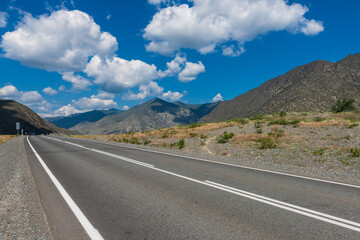 Chuysky trakt road in the Altai mountains.