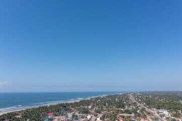 Fototapeta na wymiar Panoramica de Barra Vieja, Acapuclo
