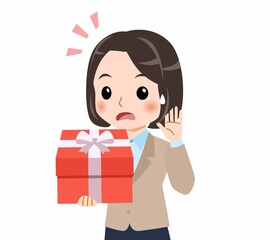 Fototapeta premium スーツを着た若い女性