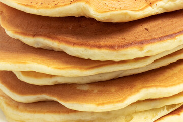 Pancake texture, close-up, fried pancakes