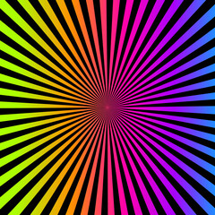 Rainbow abstract striped background. Vector illustration.