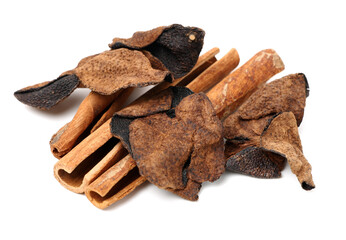 Chen pi on white background