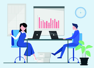 employees in the office