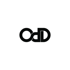 odd letter original monogram logo design