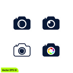 camera icon logo template