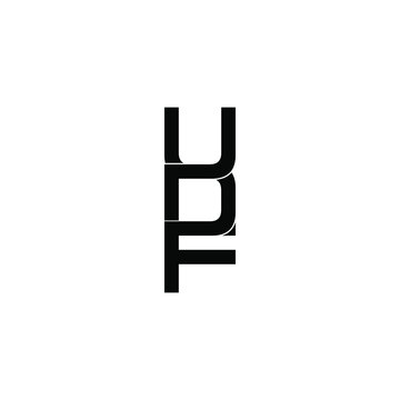 udf letter original monogram logo design