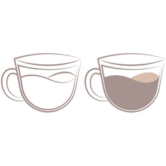 cup of coffee line art