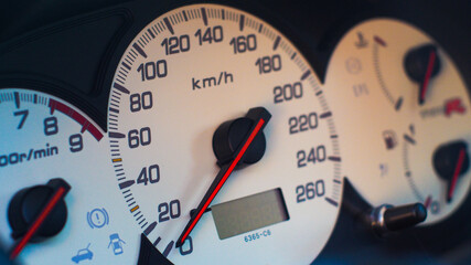 Intérieur d'une voiture de sport