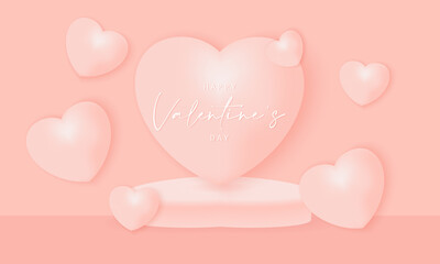 pink background with hearts