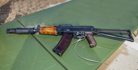 5.45 mm Kalashnikov assault rifle shortened silent