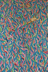 The Thai pattern is a delicate fine art created by craftsmen on the wooden floors of the Thai temple windows and walls.