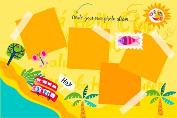 Vector template for photos.