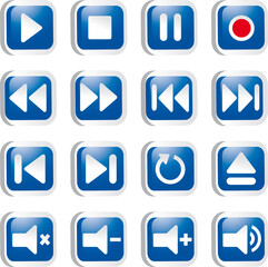 BOUTONS MULTIMEDIA ICONES V1
